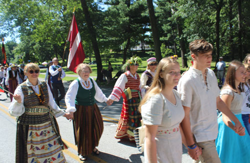 Parade of Flags at 2019 Cleveland One World Day - Estonia, Latvia and Lithuania